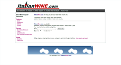 Desktop Screenshot of italianwine.com